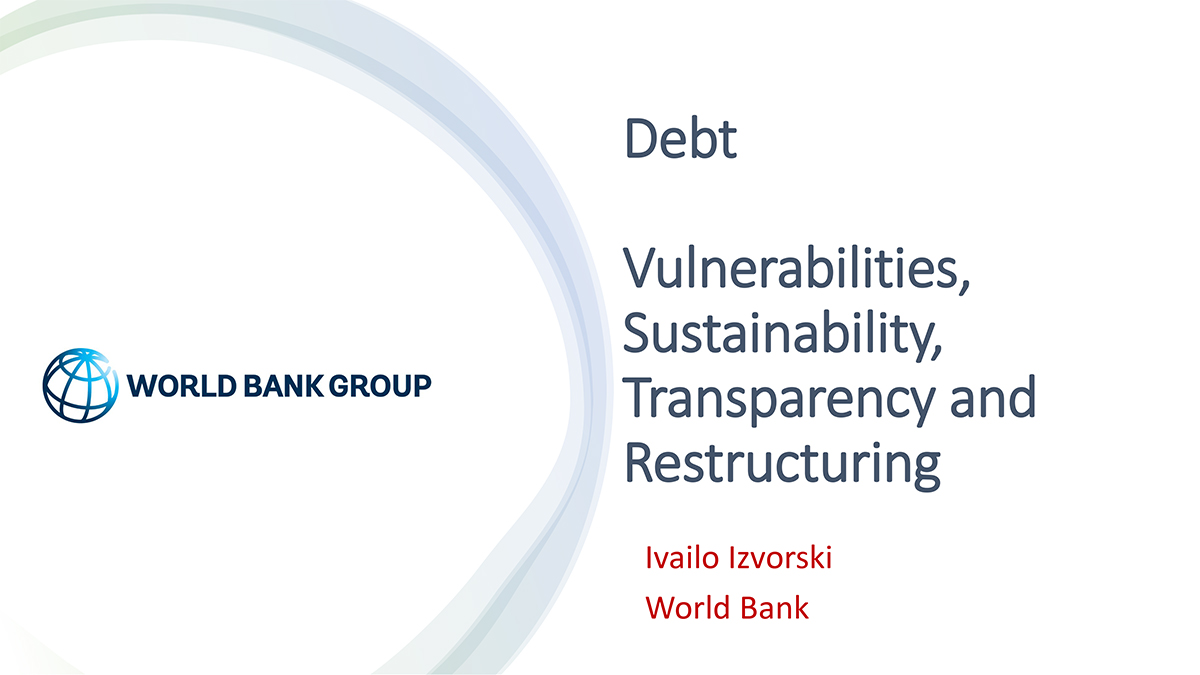 Debt: Vulnerabilities, Sustainability, Transparency And Restructuring ...